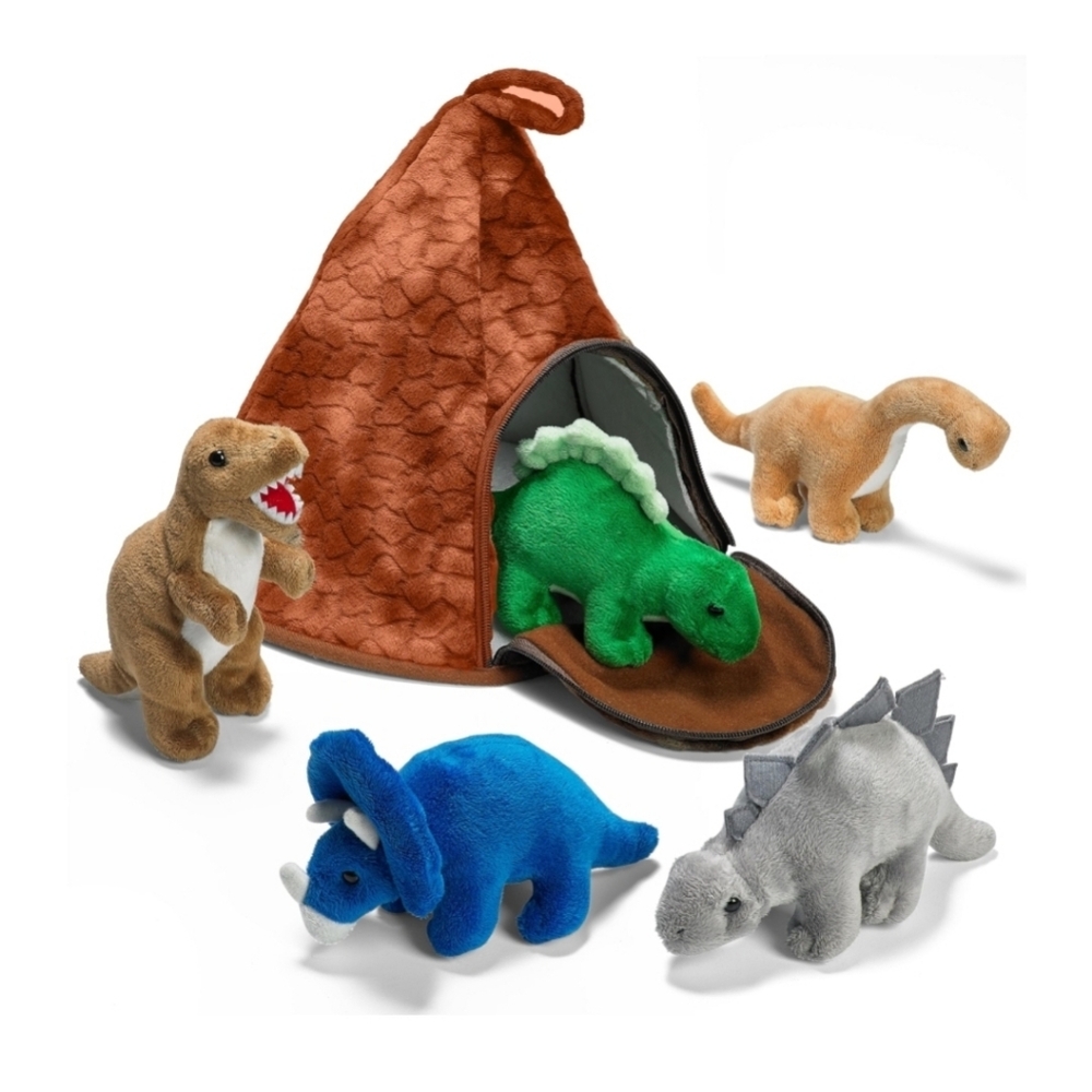 Prextex Plush Dinosaurs Toy Set